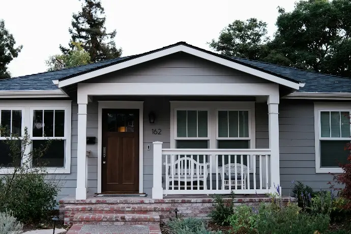 white and brown wooden house