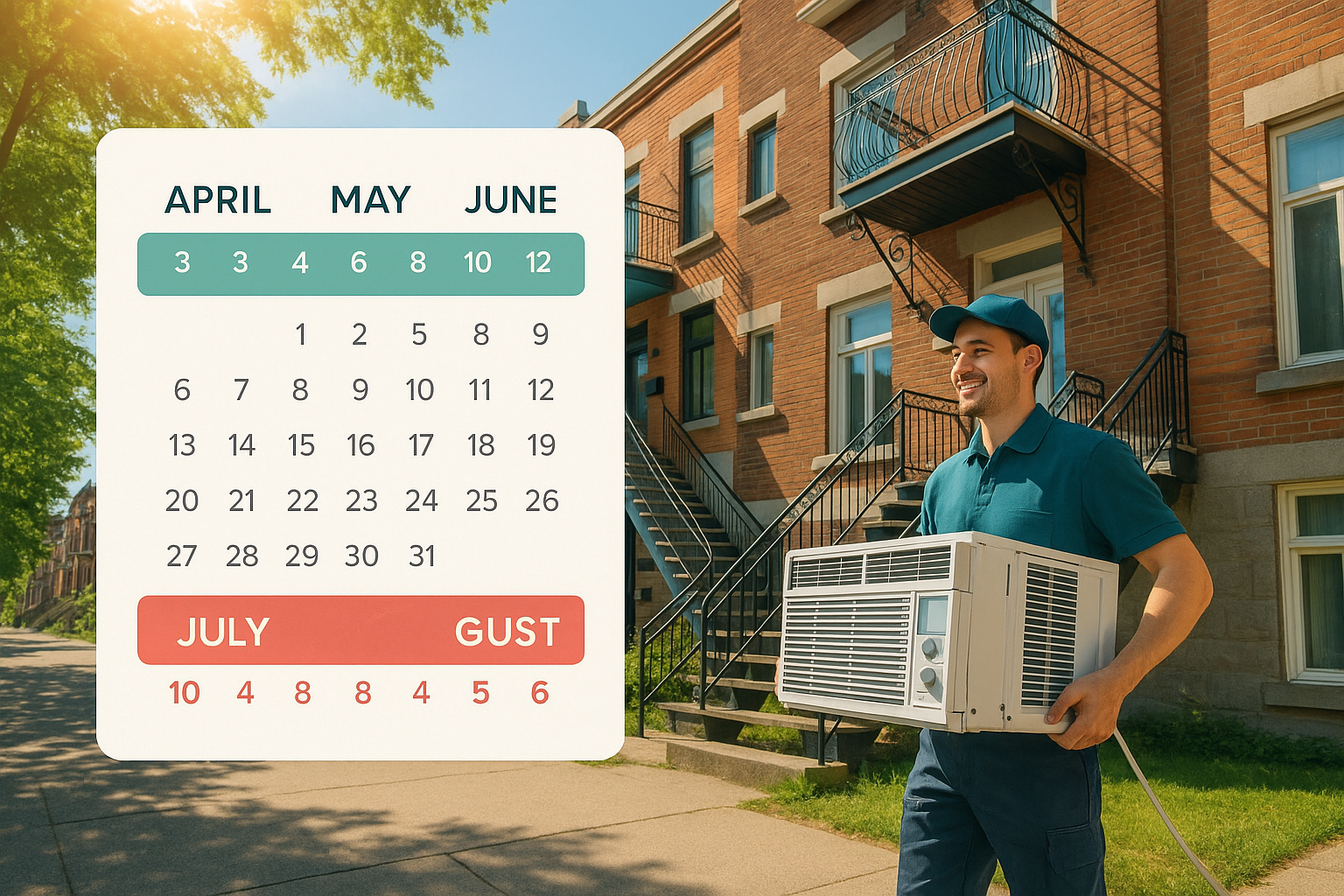 Quand reserver son climatiseur au Quebec