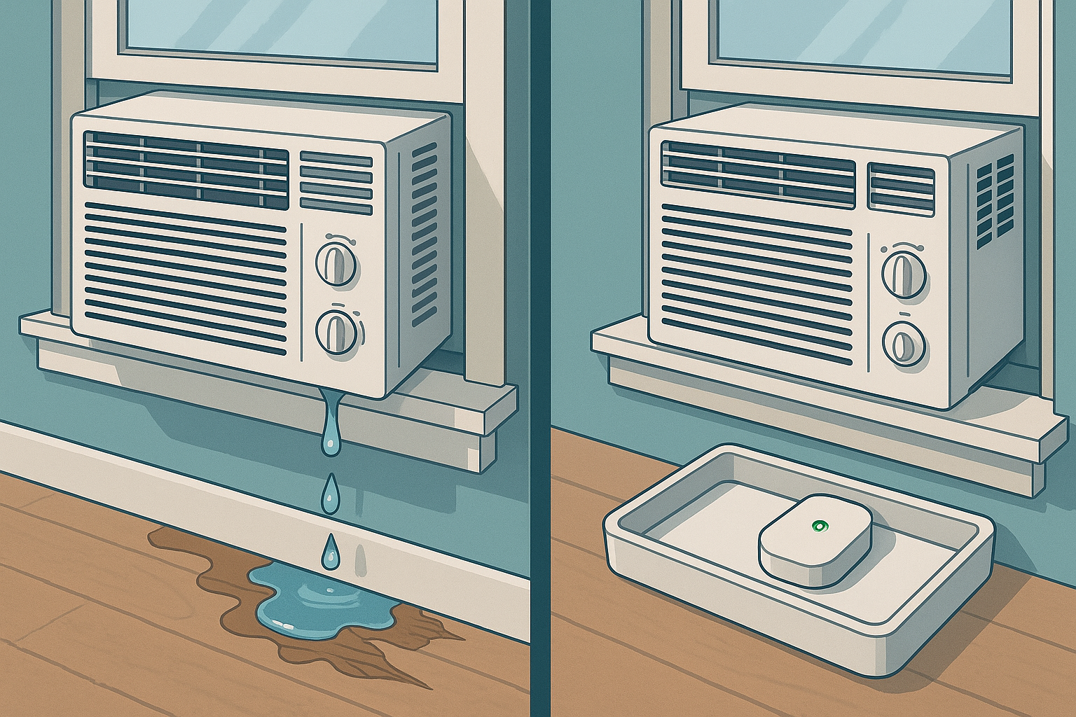 Prevention des fuites eau climatiseur